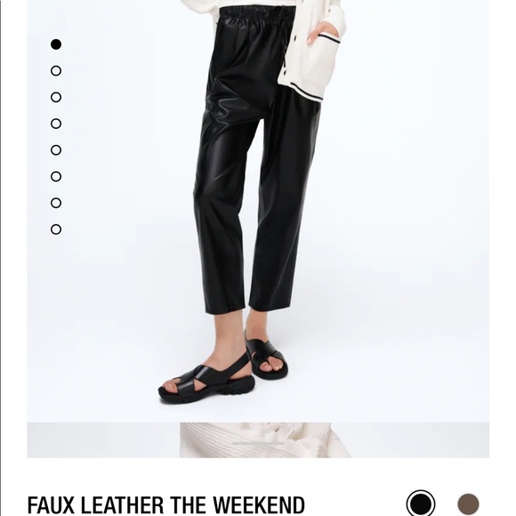 Zara Pants - Zara faux leather the weekend pants